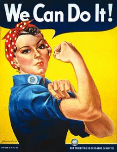 J. Howard Miller's "We Can Do It!" poster from 1943. Image Credit: United States National Archives and Records Administration