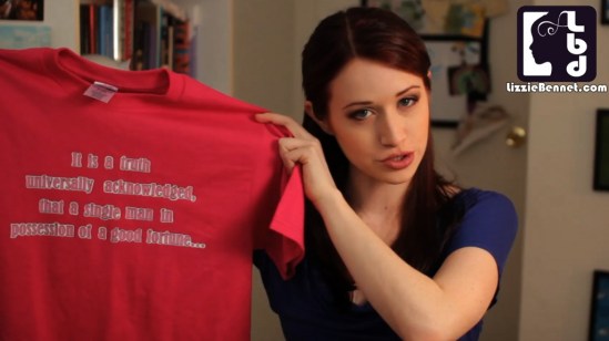 Ashley Clements as Lizzie Bennet. Image Source: LizzieBennet.com