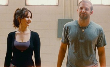 Tiffany (Jennifer Lawrence) and Pat (Bradley Cooper) taking a breather during dance practice in Silver Linings Playbook. Image Credit: The Weinstein Company