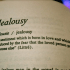 Jealousy Dictionary