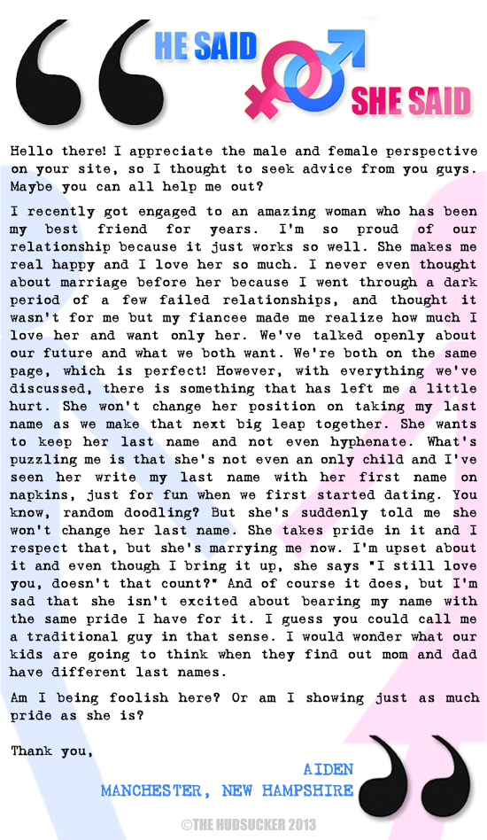 He Said She Said - Aiden October 23 2013