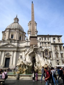fontana fountain fiumi navona rome italy