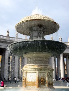 fontana fountain maderno vatican city rome italy