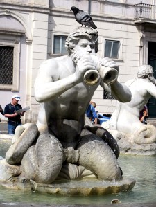 fontana fountain moro navona rome italy