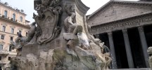 fontana fountain pantheon rome italy