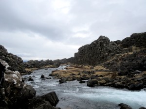 Oxarafoss Waterfall in Iceland